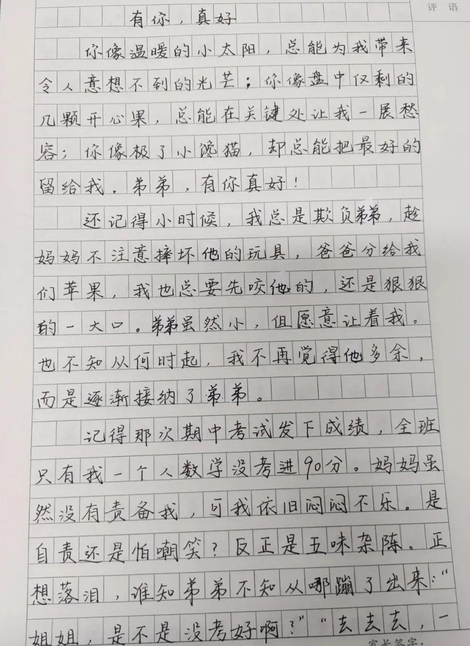 有你真好作文 有你真好妈妈600字