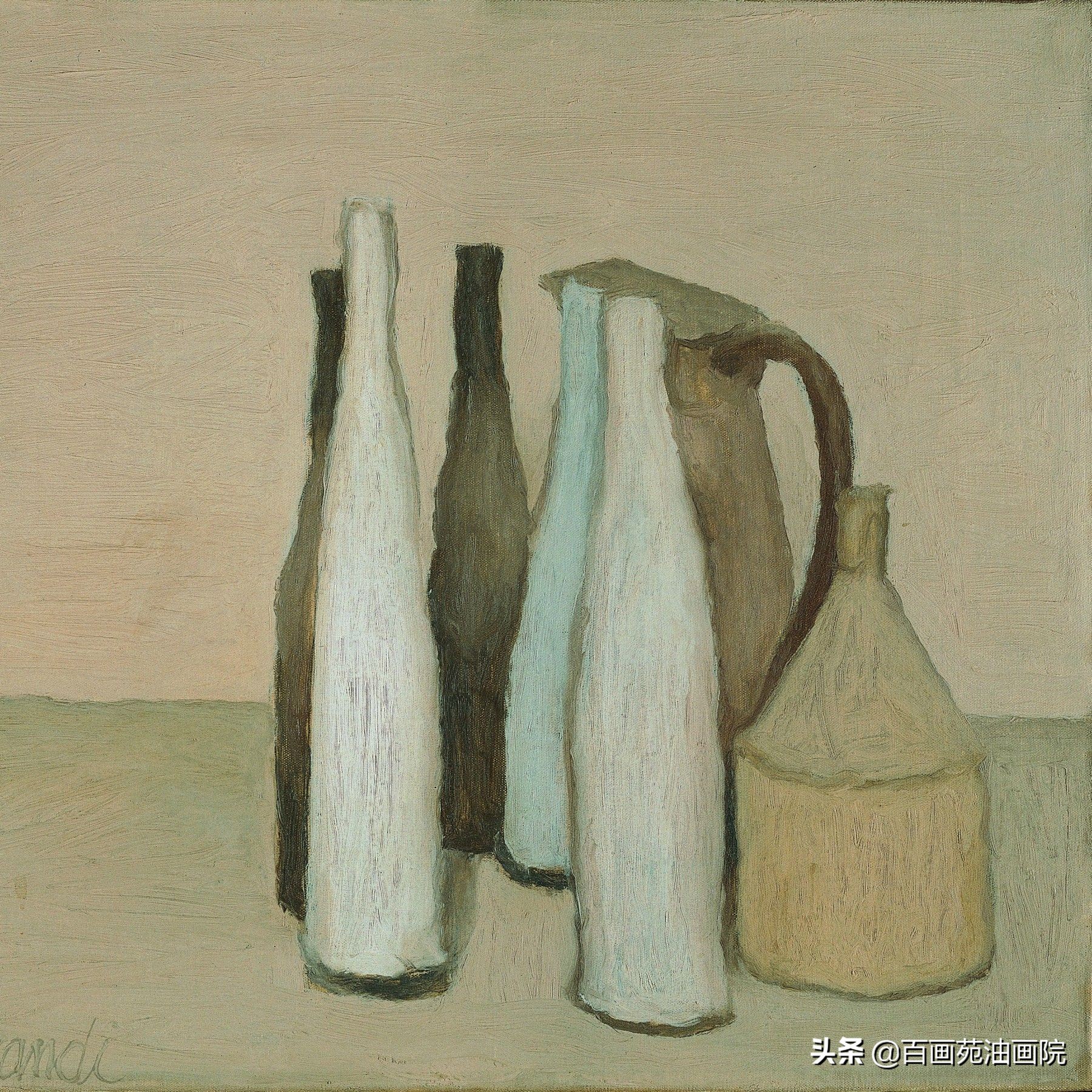 乔治·莫兰迪(1890年—1964年)意大利20世纪最著名的静物画家,以其