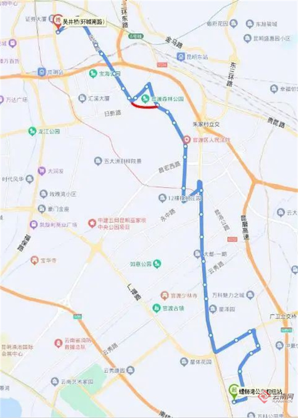 103路公交车路线 103公交车路线时间表