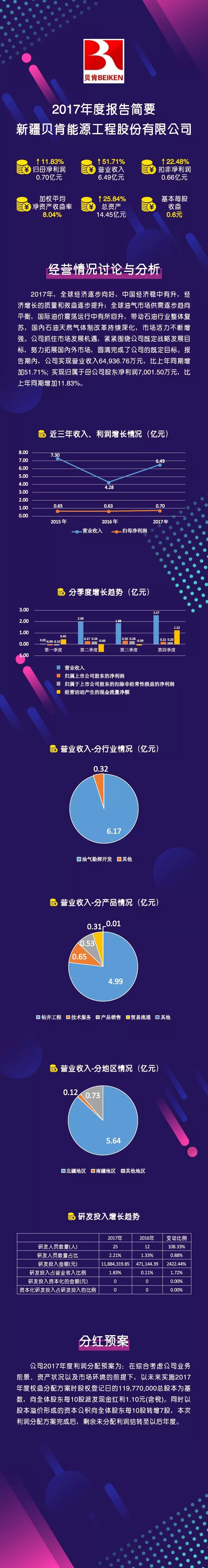 2017年度报告简要：新疆贝肯能源工程股份有限公司-新疆贝肯能源工程股份有限公司