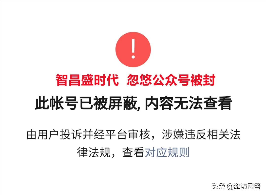 大快人心！“智昌盛时代”等传销诈骗公众号都被封号！-树基金