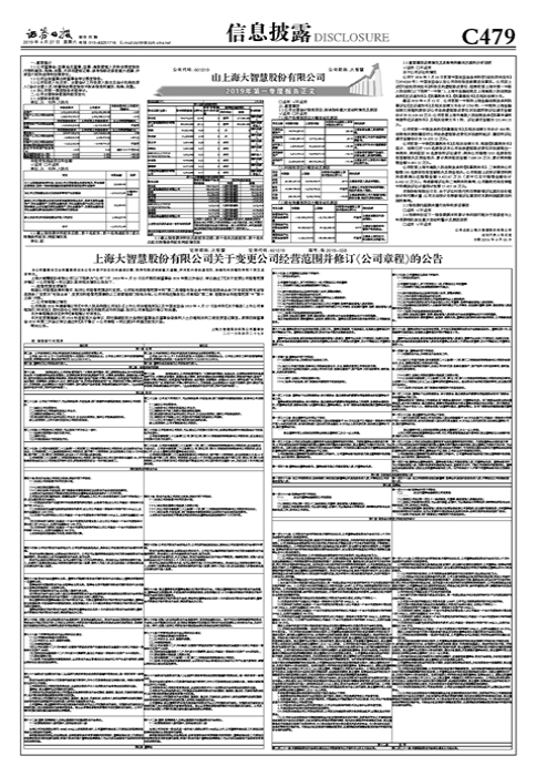 上海大智慧股份有限公司关于变更公司经营范围并修订《公司章程》的公告-大智慧去修改公司章程