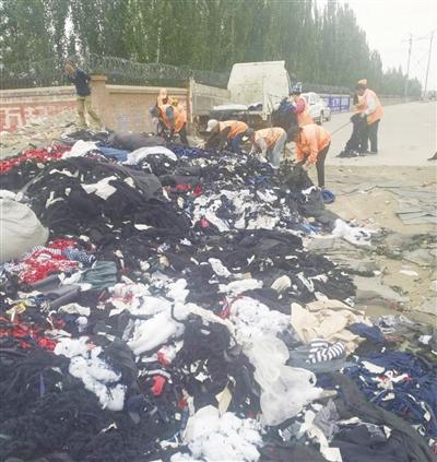 110国道附近路段偷倒垃圾现象时有发生6吨垃圾布条空地变成垃圾场-张文生物流公司总经理