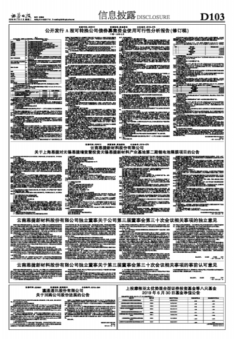 上投摩根亚太优势混合型证券投资基金等八只基金2019年6月30日基金净值公告-亚太优势基金净值查询