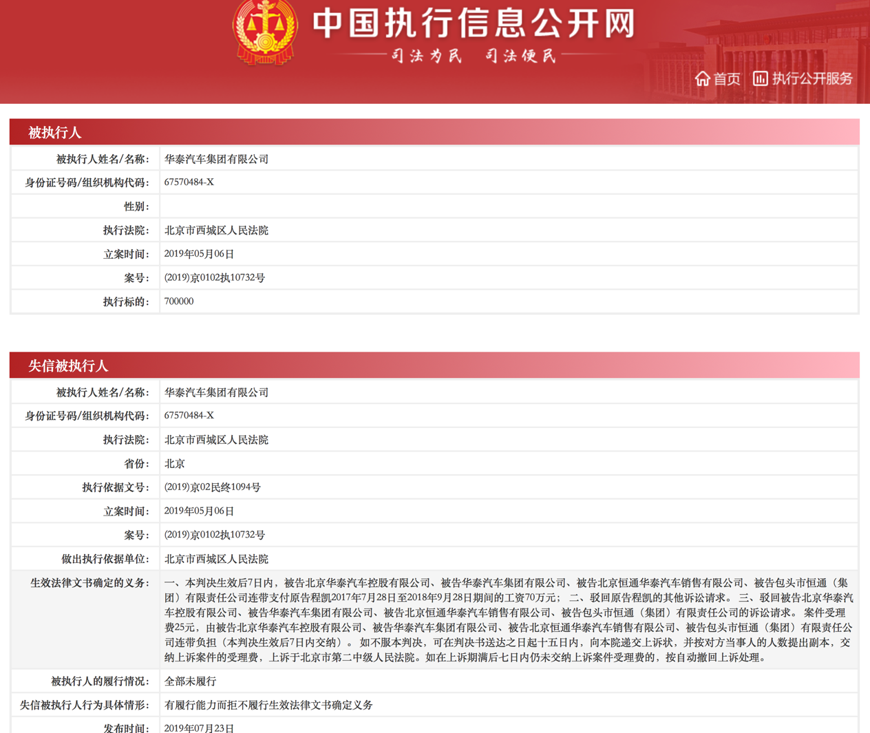 【推荐】华泰汽车被法院列为老赖获富力驰援后欠薪事件仍在发酵-华泰信用评级有限公司