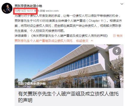 700亿“惊天巨雷“！贾跃亭破产谁将损失惨重？前20大债权人曝光-贾跃亭有多少钱