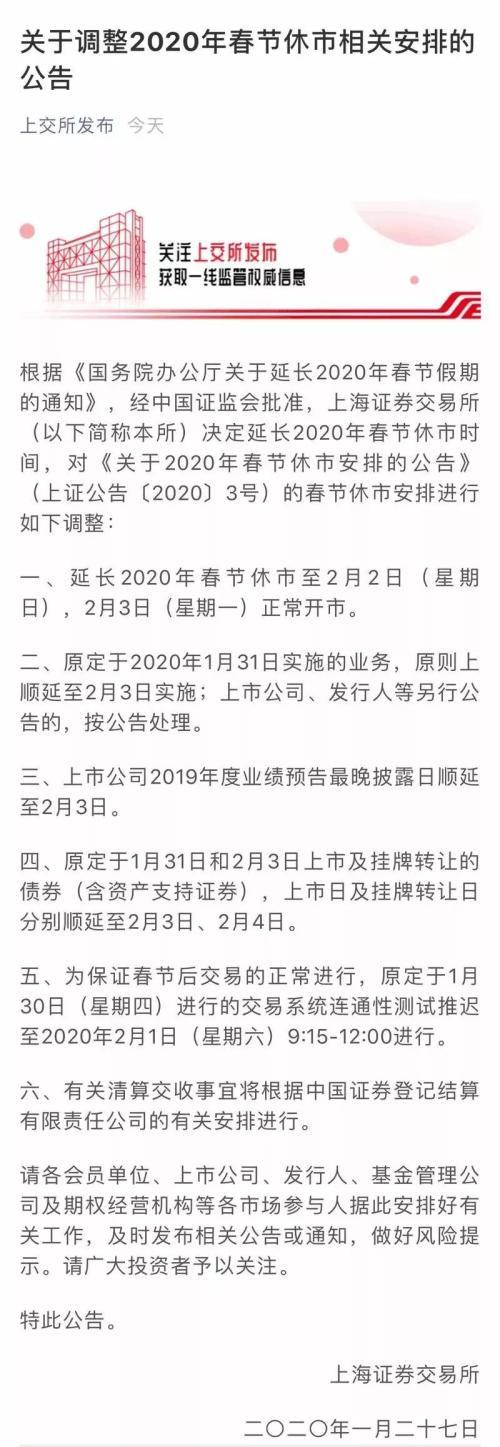 A股延迟开市！节后市场如何走？首日交易指南出炉-wind资讯的股票行情来自于交易所吗