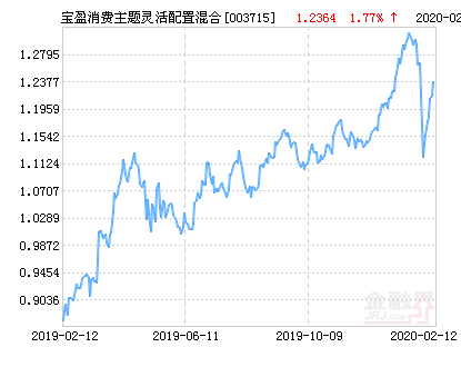 宝盈消费主题混合基金最新净值涨幅达1.77%-003715基金净值