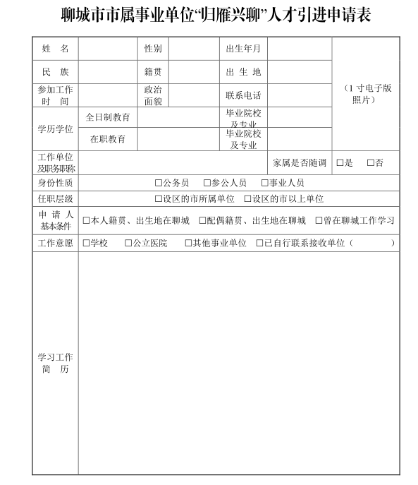 山东省聊城市市属事业单位“归雁兴聊”人才引进公告-青海中财售电有限公司