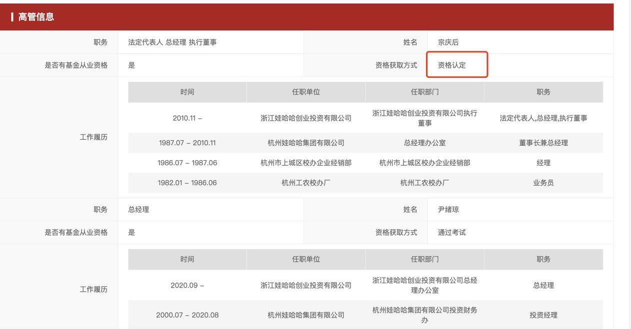 76岁宗庆后获基金从业资格证，娃哈哈创投公司要进军私募了-真格基金私募