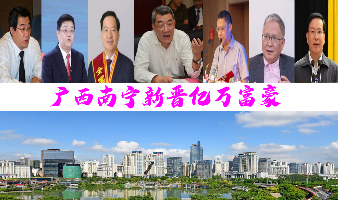 南宁富豪新三甲，坐拥2300000万？新晋5人总身价282亿-南宁皇氏甲天下食品有限公司电话