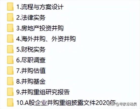 并购重组资料集（实务版）-公司平行并购资料