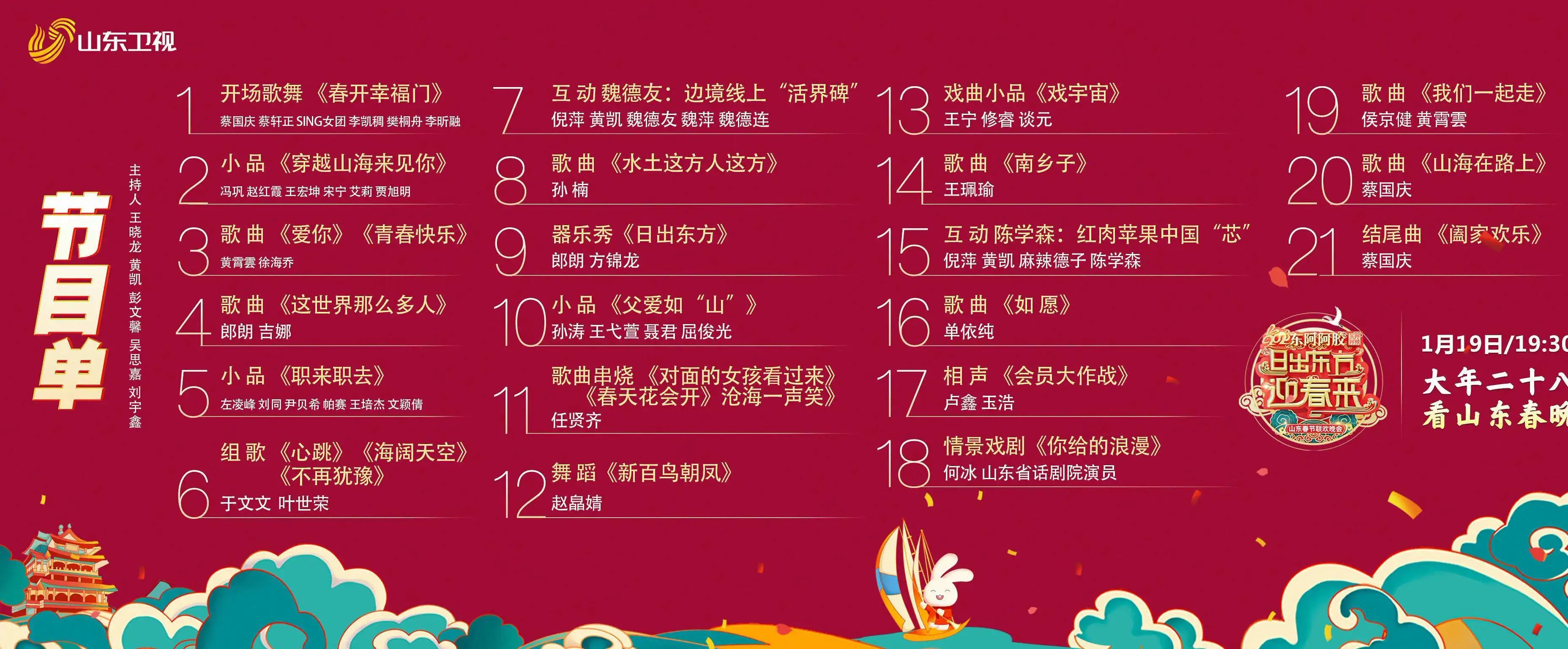 山东卫视春晚真省钱，请郎朗吉娜等低代言费艺人，一人演多个节目-春晚花多少费用