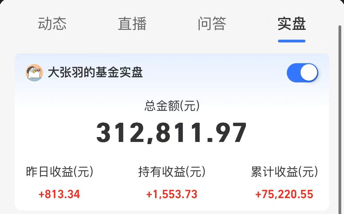 晒收益：昨天基金收益+813元，年内收益回升至3.91%-股指基金收益