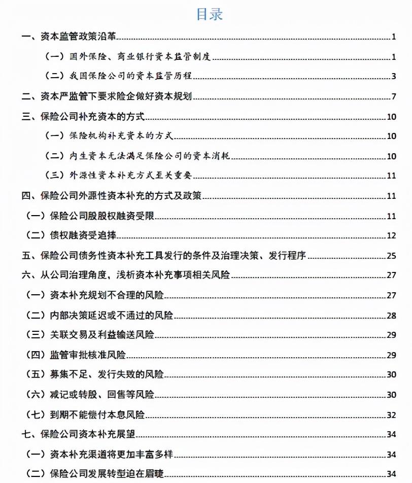 （完整收藏版）公司治理视角下保险公司资本补充路径初探-保险公司机构发展规划
