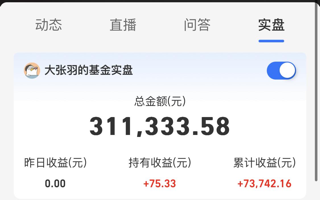 晒收益：上周五基金收益+1307元，年内收益回升至3.42%-买100元基金能赚多少