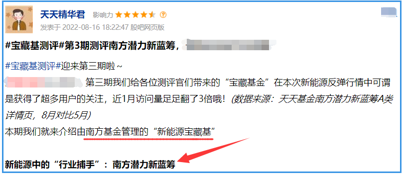 宝藏基测评：被称之为新能源中的“行业捕手”-000126基金净值