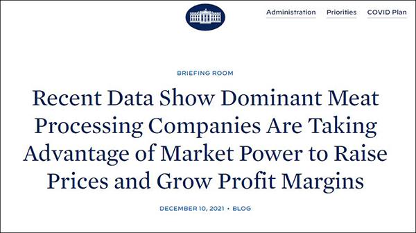 白宫找到美国肉价飙涨“罪魁祸首”：肉企“四巨头”中间商赚差价-美国大型食品公司