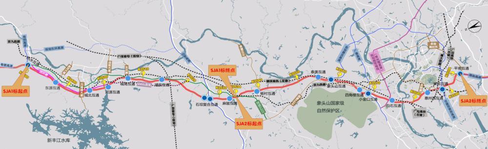 4车道变8车道！粤赣河惠高速改扩建启动-粤赣高速有多少公里