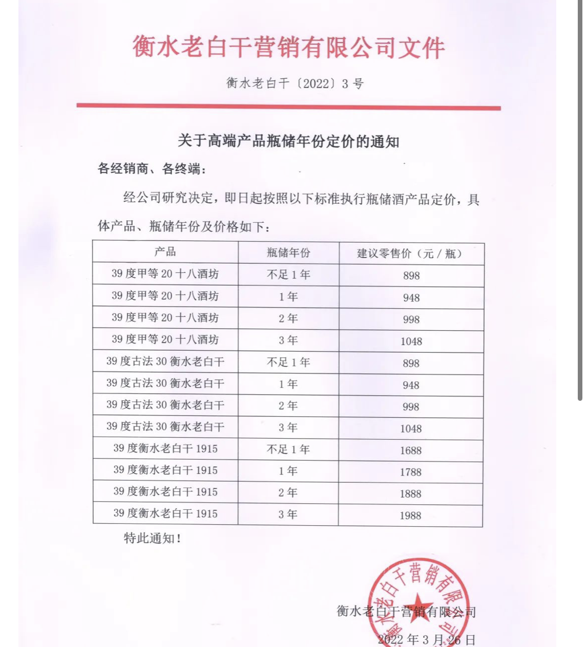 布局瓶储年份酒，衡水老白干被疑营销炒作-衡水老白干酒业股份有限公司官网