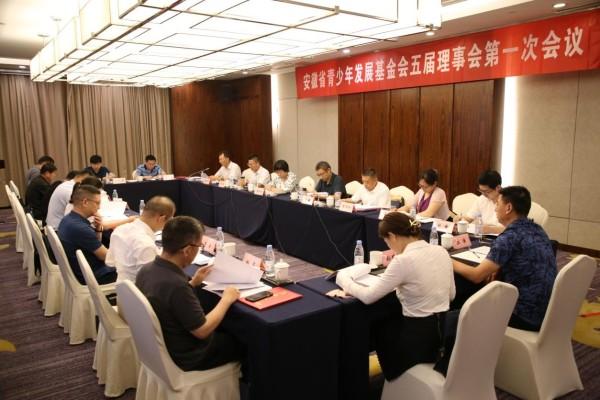 安徽省青少年发展基金会召开第五届理事会第一次会议-安徽省基金会
