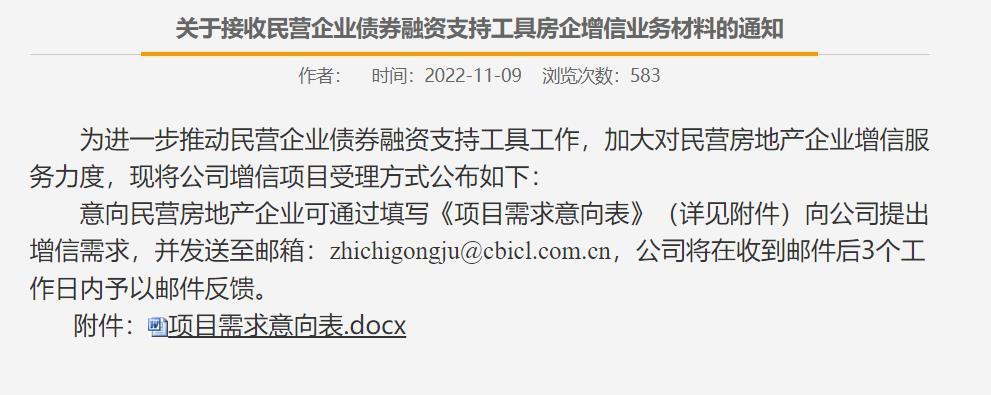 中债信增公开受理民营房企增信需求！释放什么新信号？-中债增公司