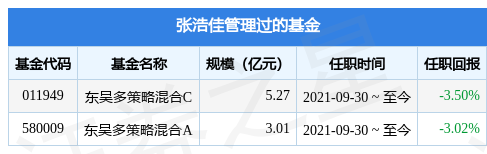 【推荐】东吴双动力混合A基金经理变动增聘张浩佳为基金经理东吴动力基金