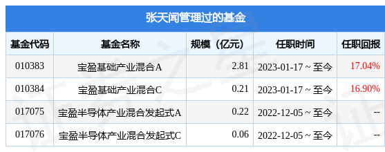 宝盈人工智能股票A基金经理变动：增聘张天闻为基金经理-宝盈基金管理有限公司