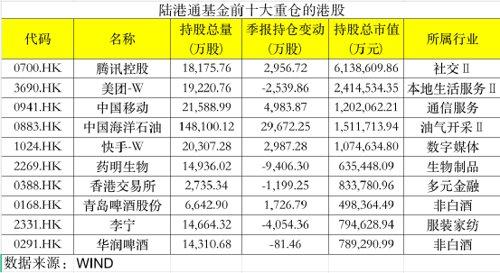 大举加仓这些股！港股基金最新重仓股大曝光-香港本土基金