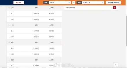 10小时7分，二等座796元！成都东到香港西九龙高铁班次票价出炉-1元人民币对香港币多少