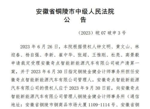 被申请破产！又一“造车新势力”凉了-乐视车联网公司