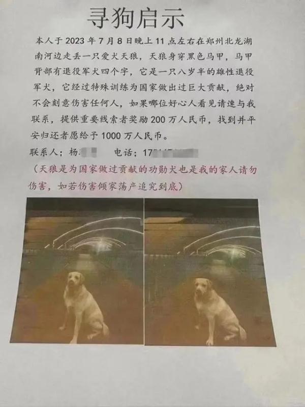 1000万！男子巨额悬赏找爱犬，最新：狗已找到，给了这个数-200万人民币5年银行利息是多少