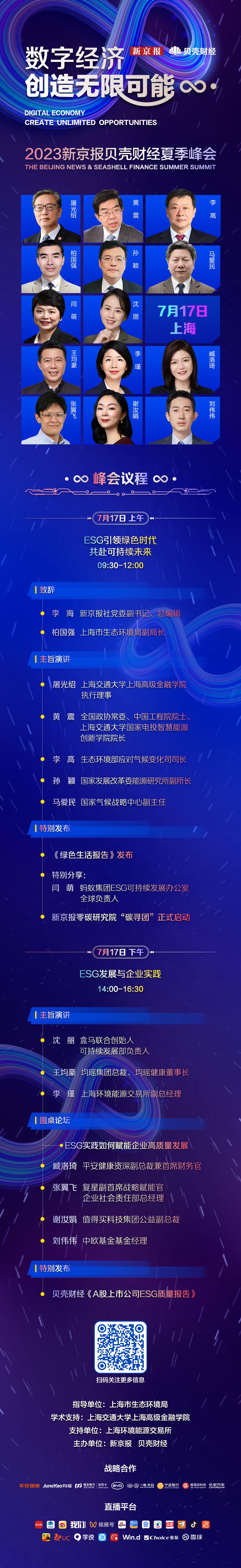 贝壳财经夏季峰会下周转场上海屠光绍黄震李高把脉可持续-基金智慧投