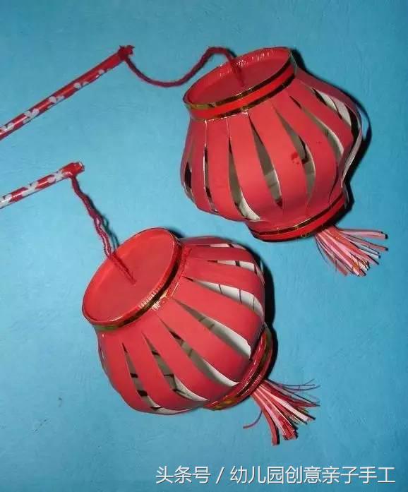 元旦贺卡怎么做，元旦贺卡怎么做立体（用牛奶盒、卡片、纸杯做的灯笼很有新年气氛）