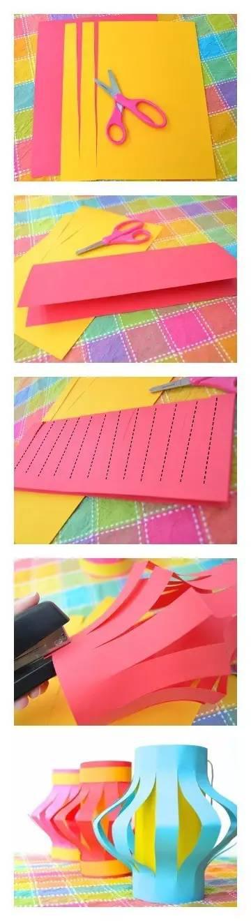 元旦贺卡怎么做，元旦贺卡怎么做立体（用牛奶盒、卡片、纸杯做的灯笼很有新年气氛）