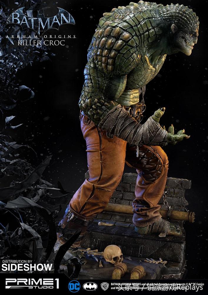第一个被撂倒的boss《蝙蝠侠:阿卡姆起源》杀手鳄雕像图赏