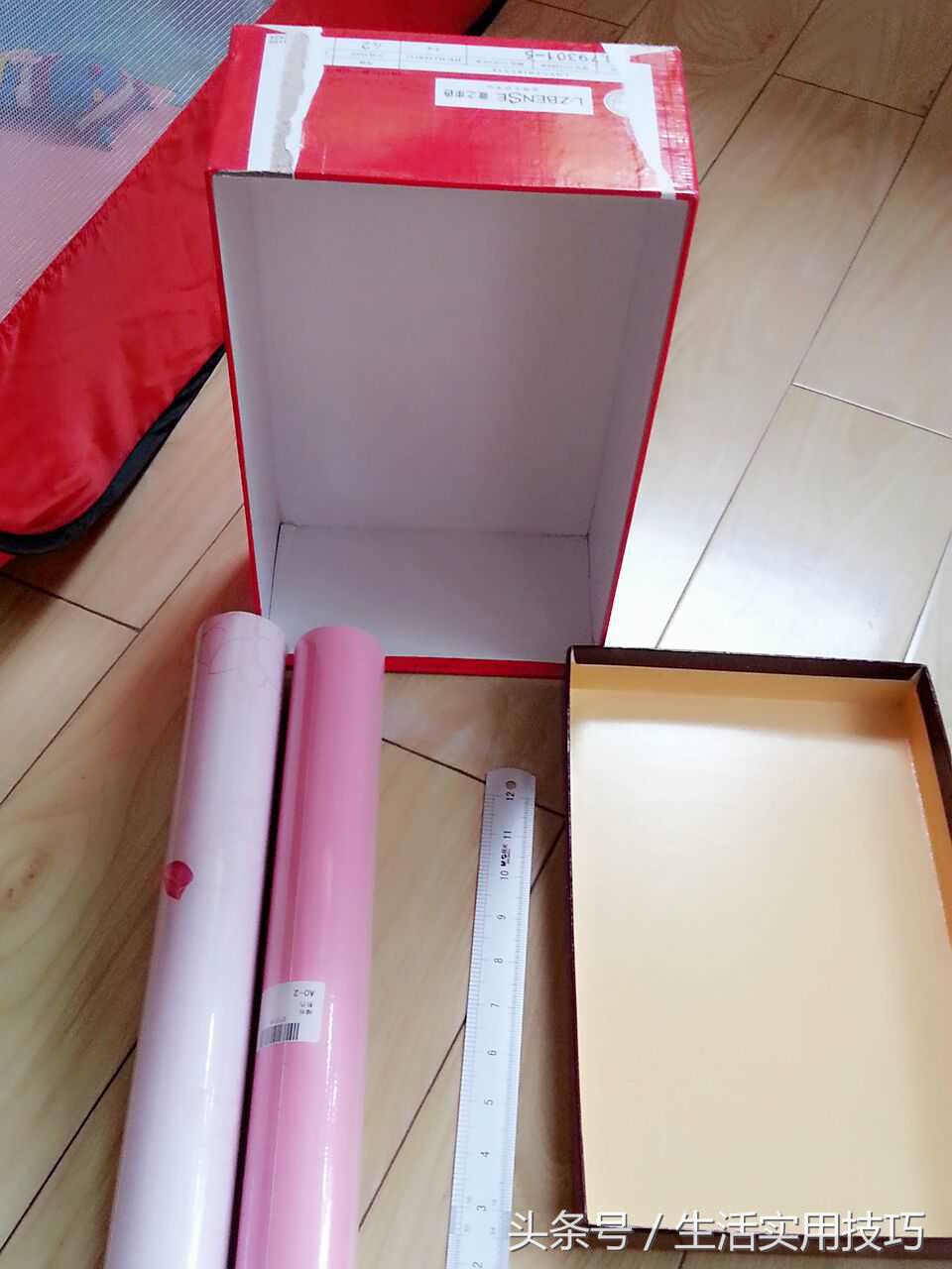 用鞋盒做收纳盒，鞋盒DIY改造成收纳盒（大家一起来学习吧）