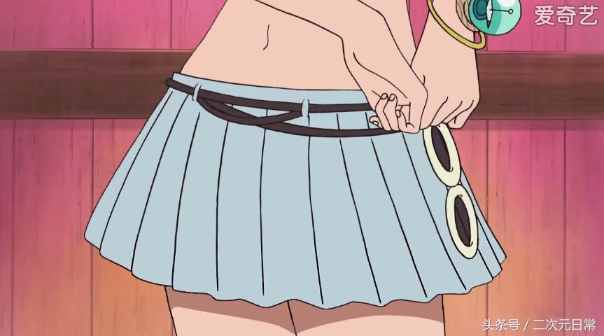 海贼王852话,娜美衣服烧毁,姿势满分!