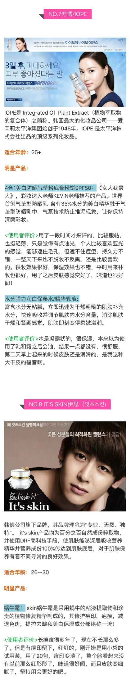 韩国化妆品都有哪些知名品牌，14个韩国知名化妆品品牌简介+使用心得