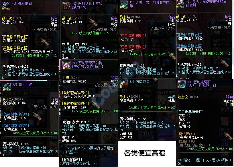 最新dnf属性强化收益表堆到多少合适，属性强化收益一览