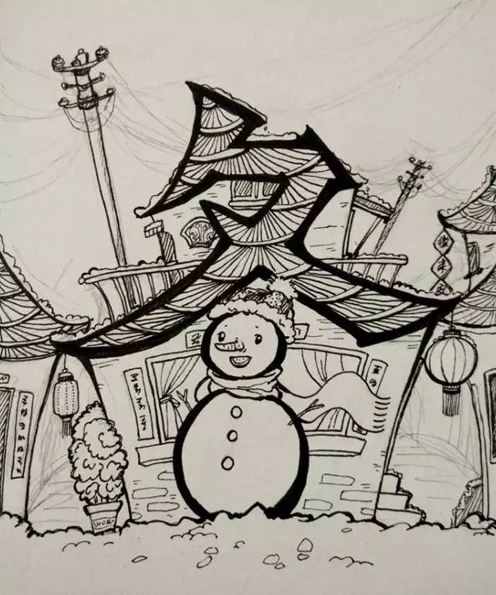儿童简笔画教程大全 围巾简笔画的画法图解，儿童简笔画教程大全（创意简笔画小教程-冬）