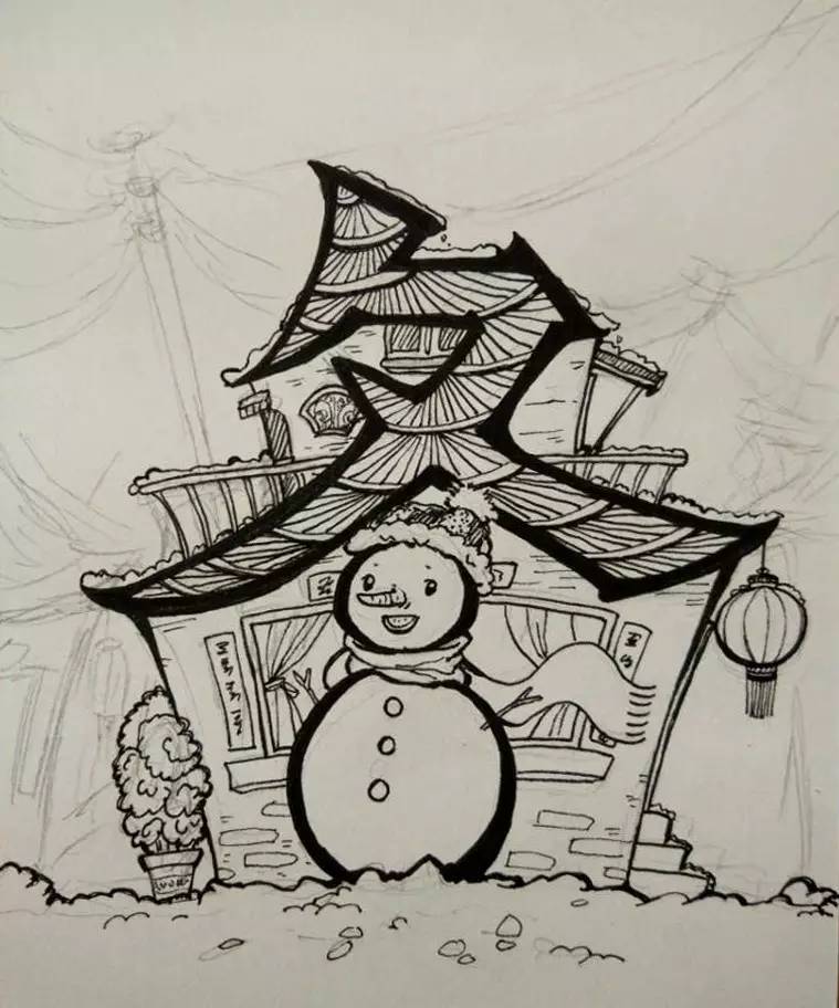 儿童简笔画教程大全 围巾简笔画的画法图解，儿童简笔画教程大全（创意简笔画小教程-冬）