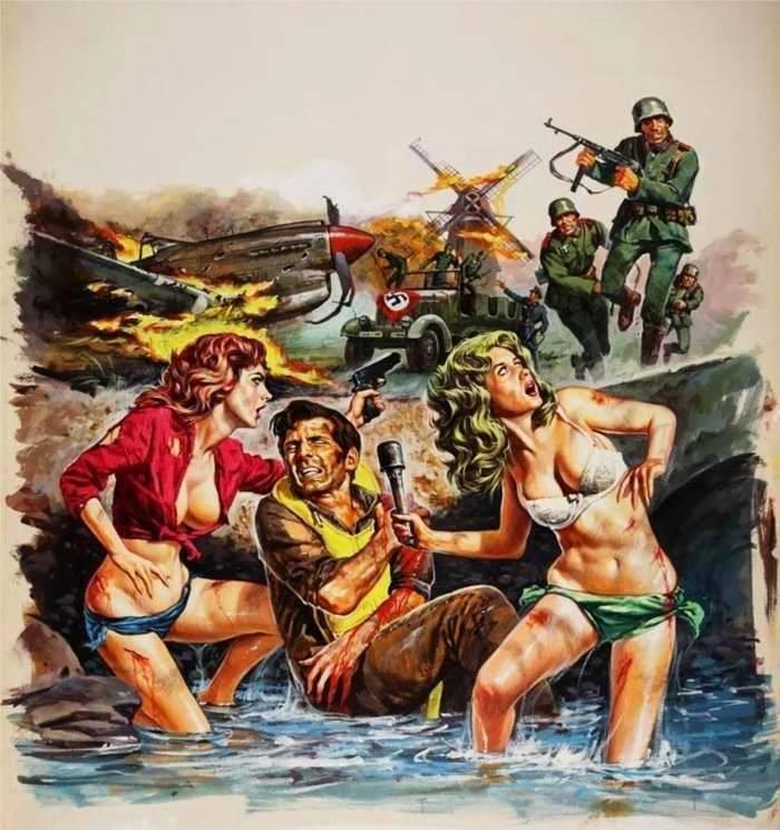 绝地求生98k简笔画，绝地求生98k简笔画视频（美国大兵同美丽女朋友一起打鬼子）