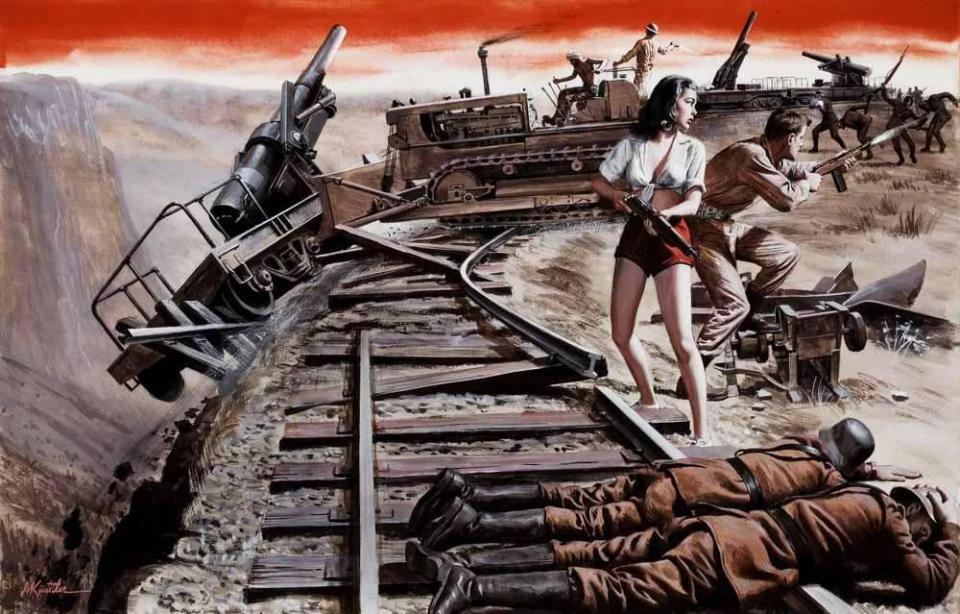 绝地求生98k简笔画，绝地求生98k简笔画视频（美国大兵同美丽女朋友一起打鬼子）