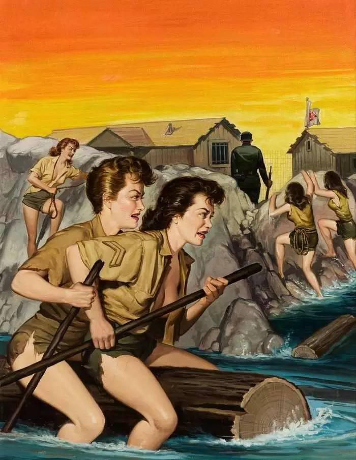 绝地求生98k简笔画，绝地求生98k简笔画视频（美国大兵同美丽女朋友一起打鬼子）