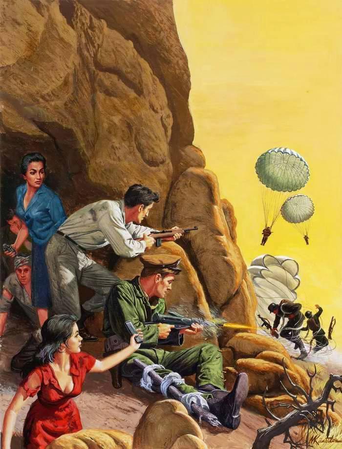 绝地求生98k简笔画，绝地求生98k简笔画视频（美国大兵同美丽女朋友一起打鬼子）