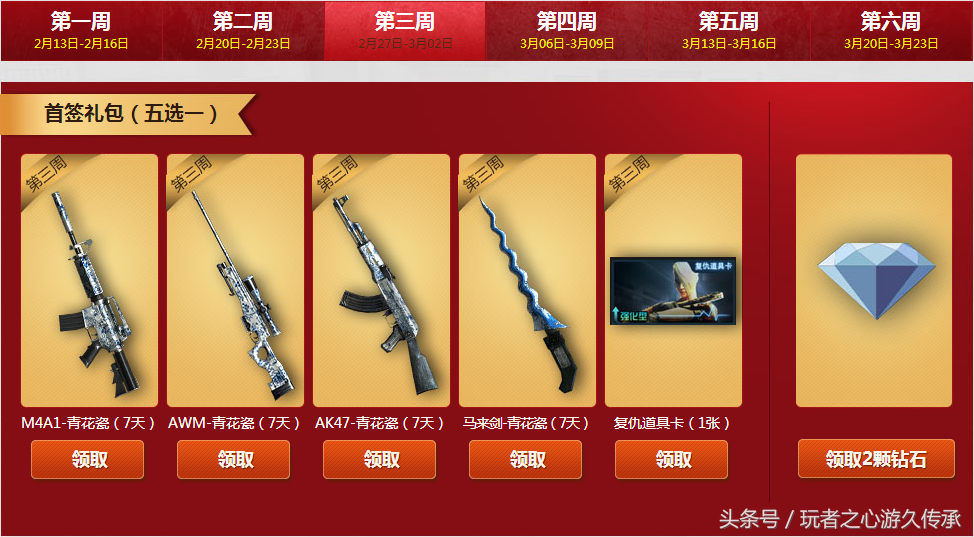 cf蓝钻活动专区，cf蓝钻任务奖励（CF3月福利活动超级签到）