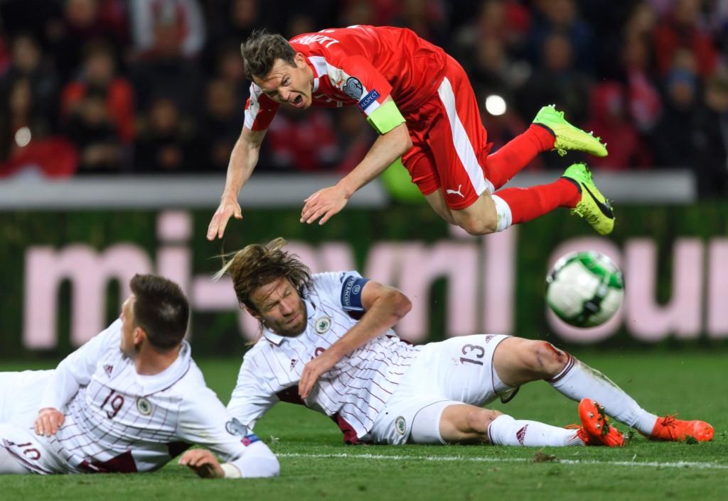 足球——2018世界杯欧洲区预选赛：瑞士胜拉脱维亚