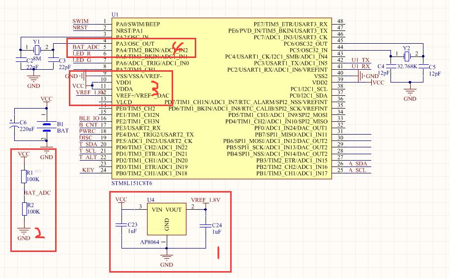 单片机检测电池电压 利用单片机内部基准电压测量电源电压