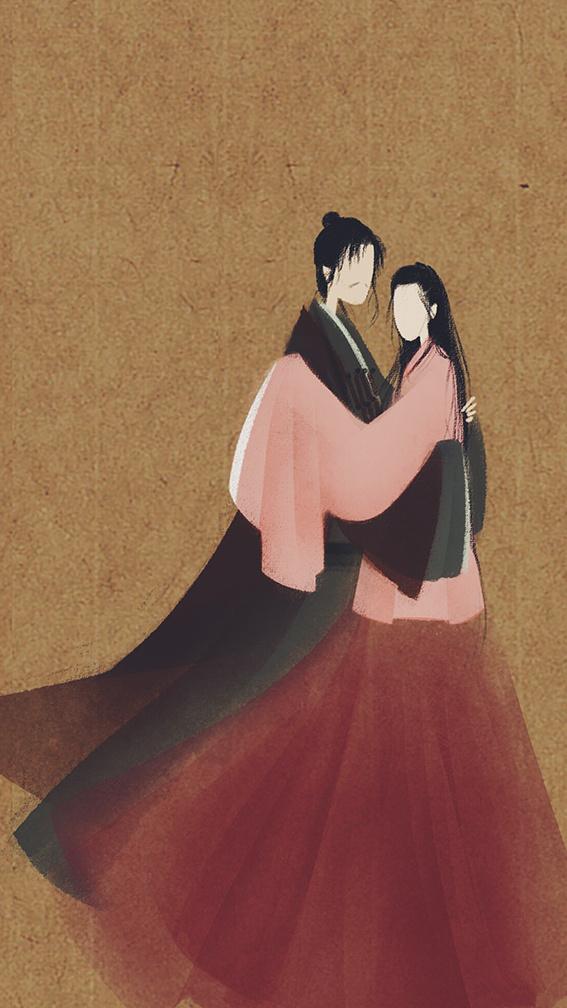 大话西游无脸插画图片,大话西游无脸插画图片手绘(如今转身拥抱,从此